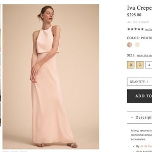 Iva Crepe Maxi BHLDN Powder by Jill Jill Stuart